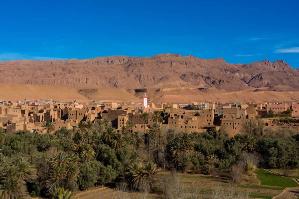 Old Town Mountain Desert Morocco Stock Picture