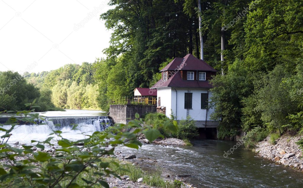 small bridge in the river