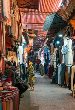 Marakeş, Fas 'ta geleneksel pazar