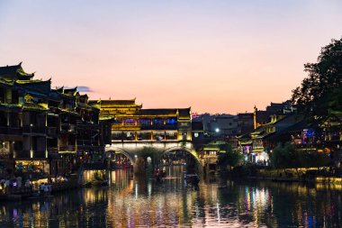 Vietnam 'ın eski bir kasabası.