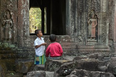 Kamboçya 'daki tarihi Angkor tapınağı