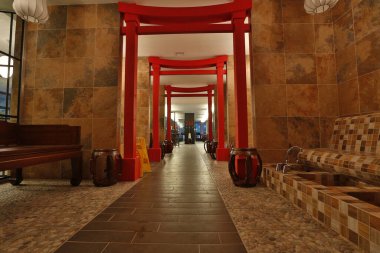 Çin tapınağının içi.