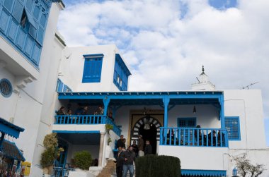Eski Fas 'ın eski şehri Chefchaouen manzarası