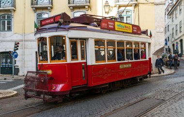 Lizbon, Portekiz 'de tramvay