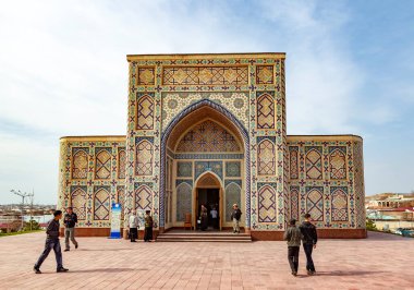 Semerkant, Özbekistan - 24 Mart 2012: Ulugh Beg Rasathanesi Semerkant, Özbekistan 'da bir gözlemevi.. 