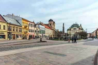 Prag 'daki eski kasaba meydanının manzarası