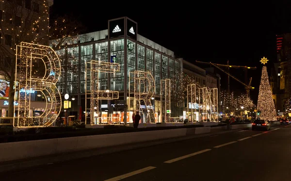 Noite Natal Berlim Alemanha — Fotografia de Stock