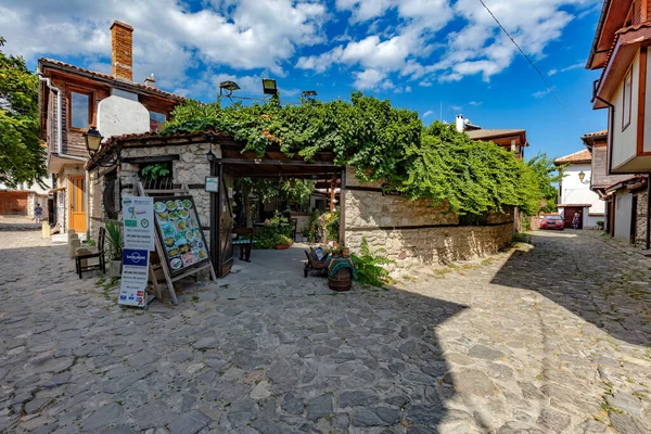 Nessebar Bulgaria Julio 2016 Calle Casco Antiguo Sitio Forma Parte —  Fotos de Stock
