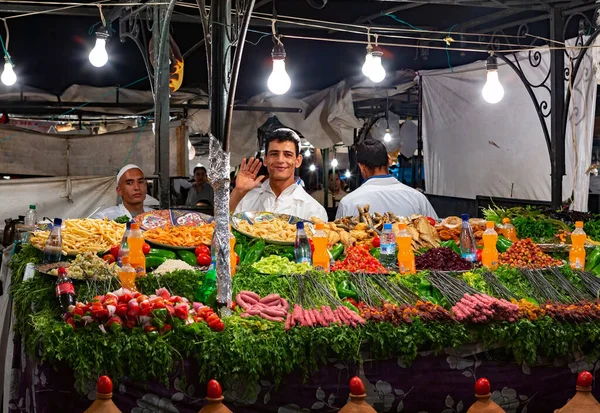 Varket Cidade Tradicional Marocco Noite — Fotografia de Stock