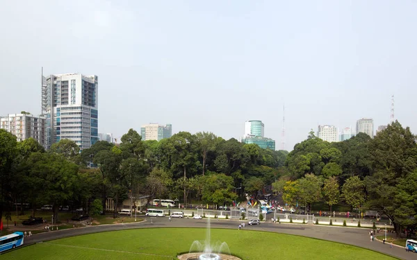 Pohled Park Městě Bangkok — Stock fotografie