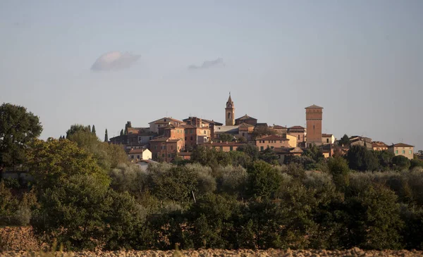 Vista Cidade Siena Itália — Fotografia de Stock