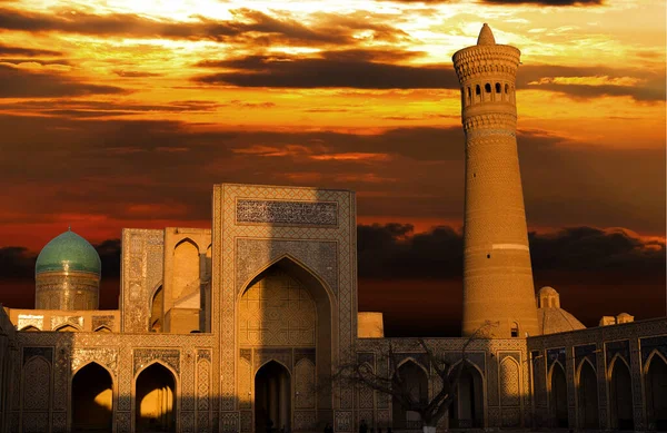 Закат Неба Облаками Голубой Мечетью — стоковое фото