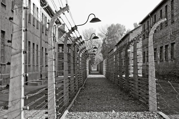 Oswiecim Polónia Outubro Auschwitz Camp Antigo Campo Extermínio Nazista Outubro — Fotografia de Stock