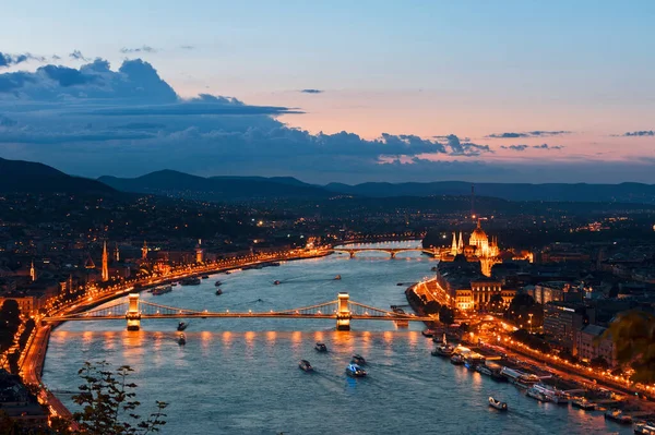 Letecký Pohled Budapest Krásném Letním Dni — Stock fotografie