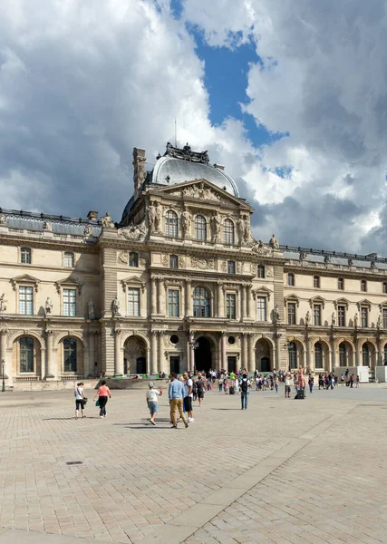 París Francia Julio Edificio Principal Del Museo Del Louvre Julio — Foto de Stock