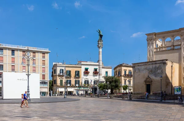 Lecce Italia Junio 2017 Plaza Sant Oronzo Lecce Italia Construido — Foto de Stock