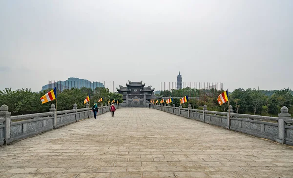 Piazza Con Vecchia Architettura Vietnam — Foto Stock