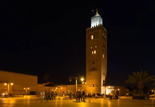 Nachtaufnahme Der Stadt Valencia Spanien — Stockfoto