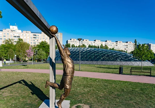 Statue Des Sportlers Budapest Ungarn — Stockfoto