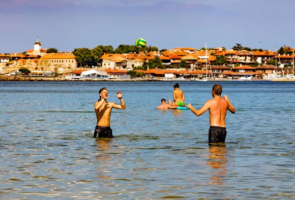 Nessebar Bułgaria Lipiec 2016 Ludzie Nessebar Sunny Beach Nowym Mieście — Zdjęcie stockowe