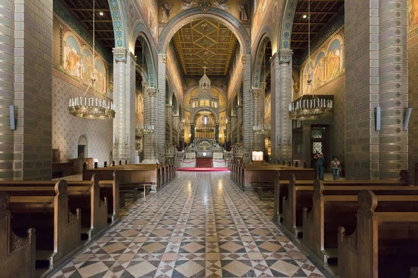 Interior Catedral San Jorge Ciudad Jerusalem Israel — Foto de Stock