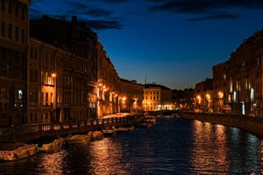 Venedik, İtalya 'daki Büyük Kanal manzarası