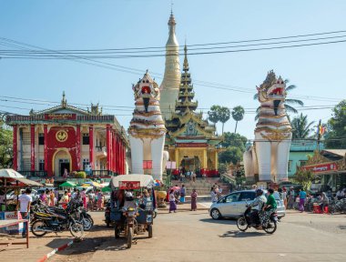 Kathmandu, Nepal 'deki ejderhanın tapınağı.
