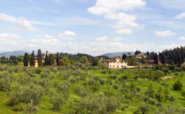 Yazın dağların manzarası