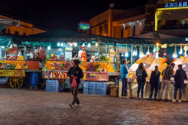 Marakeş, Fas 'ta geleneksel pazar
