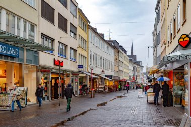 İsveç 'teki Stockholm şehrinin sokak manzarası