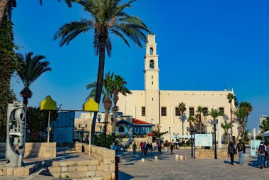 İsrail 'deki Jaffa şehrinin manzarası