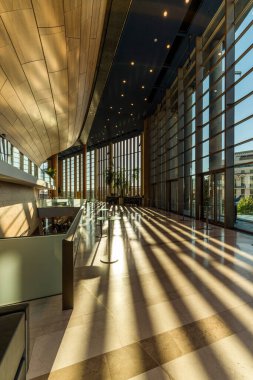 Avrupa 'daki modern binanın içi