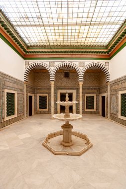 TUNIS, TUNISIA - 3 Şubat 2009: Tunus 'taki Bardo Müzesinin İçi