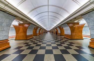 Rusya 'daki Metro Tren İstasyonu