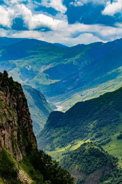 Kaukasusberg Georgië Georgische Militaire Snelweg — Stockfoto