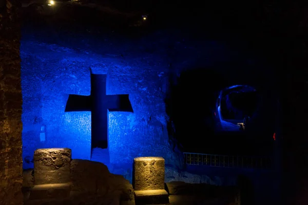 Zipaquira Colombie Octobre 2015 Chapelle Dans Cathédrale Saline Souterraine Zipaquira — Photo