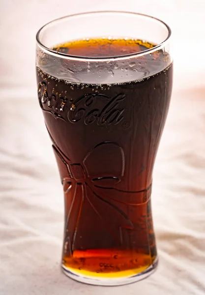 Glass Cup Cola Beverage — Stock Photo, Image