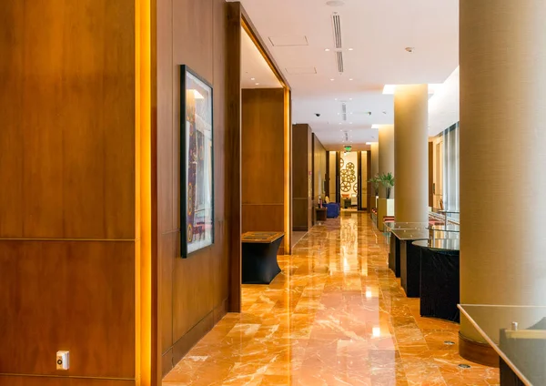 Богота Коломбия Октября 2015 Интерьер Marriott Hotel Дебют Отеля Marriott — стоковое фото