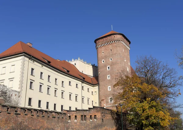 Κάστρο Wawel Στην Κρακοβία Πολωνία — Φωτογραφία Αρχείου