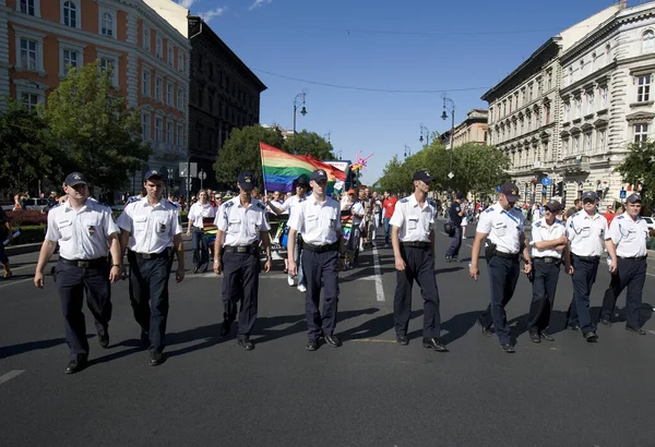 Budapest Ungarn Juli 2017 Unbekannte Nehmen Der Budapester Gay Pride — Stockfoto