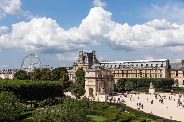 París Francia Julio Edificio Principal Del Museo Del Louvre Julio — Foto de Stock