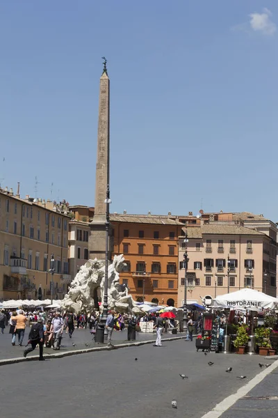Piazza Navona Róma Olaszország — Stock Fotó