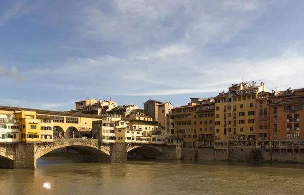 Floransa Talya Ponte Vecchio Manzarası — Stok fotoğraf