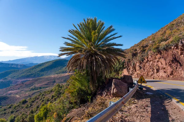 Vue Aérienne Paysage Montagneux Maroc — Photo