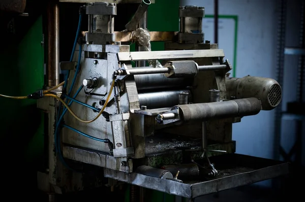 Alte Metallmaschine Der Werkstatt — Stockfoto