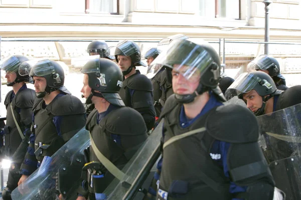 Feuerwehr Trupp Der Stadt — Stockfoto