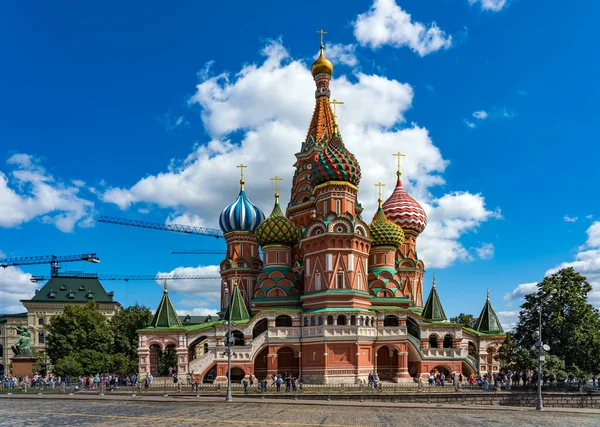 Katedra Bazyliki Placu Czerwonym Moskwa Rosja — Zdjęcie stockowe