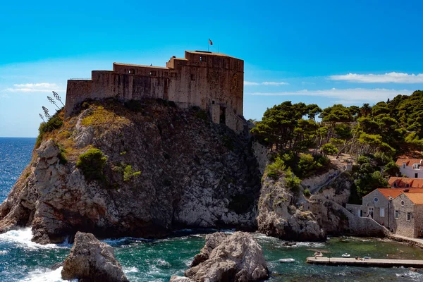Дубровник Одним Найвідоміших Туристичних Напрямків Середземномор — стокове фото