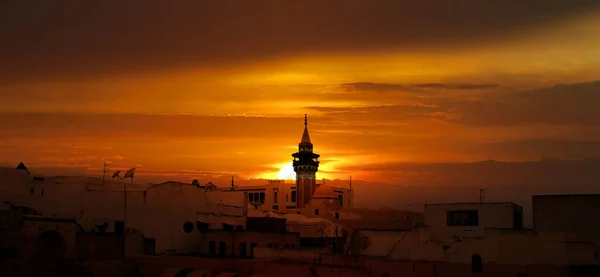 Sonnenuntergang Über Der Altstadt Von Jerusalem Israel — Stockfoto