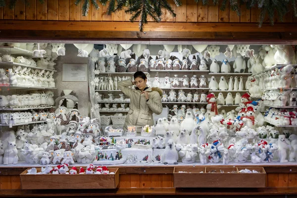 Vienna Áustria Decmber 2019 Loja Mercado Anual Natal Centro Cidade — Fotografia de Stock